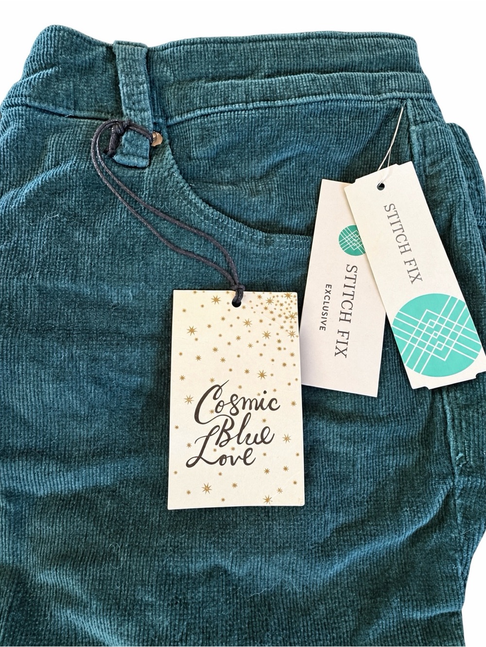 Stitch Fix Women’s Teal Corduroy Boot Cut Jeans